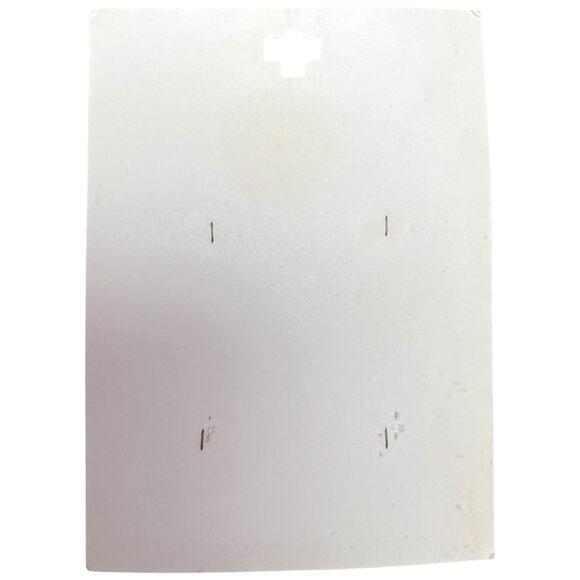 Vintage Cream White Textured Buttons 4pc Card Two Hole Three Quarter - Picture 3 of 5